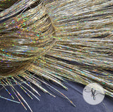 40" Fairy Hair, 100 Strands - Sparkling Champagne Gold